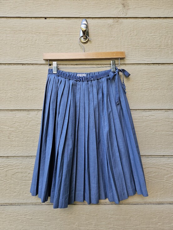 Petit Clair Other - Petit Clair blue pleated elastic waist skirt size 12